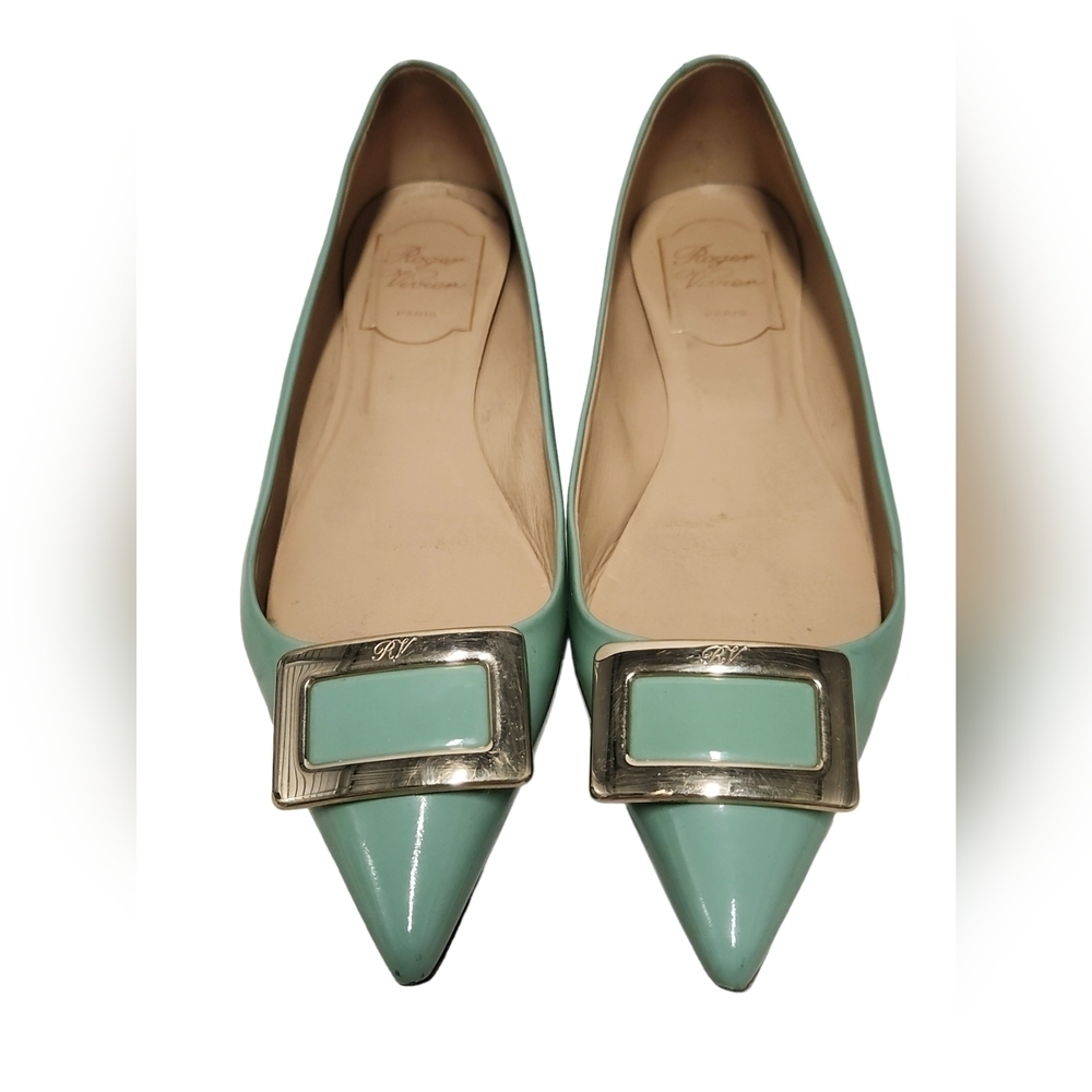 Roger Vivier Patent Flats SZ 36